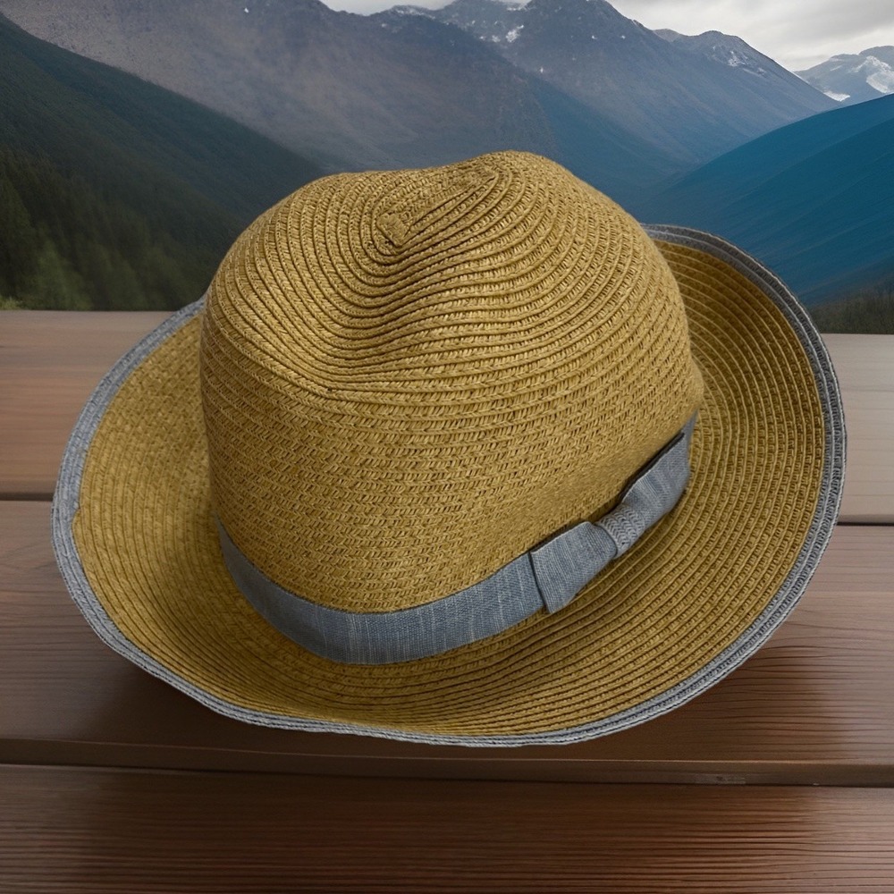 CROFT & BARROW LADIES STRAW HAT MED COLLAPSIBLE FOR TRAVEL STYLISH  Dianne‎ Vaca